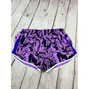 Nike Girls Running shorts purple black gray size L￼